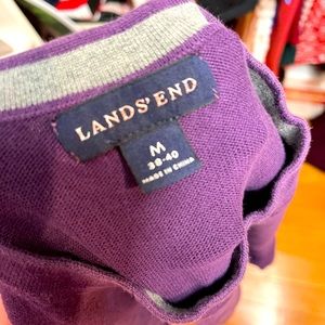 Purple Crew Neck Sweater from Lands’ End - Men’s Size Medium